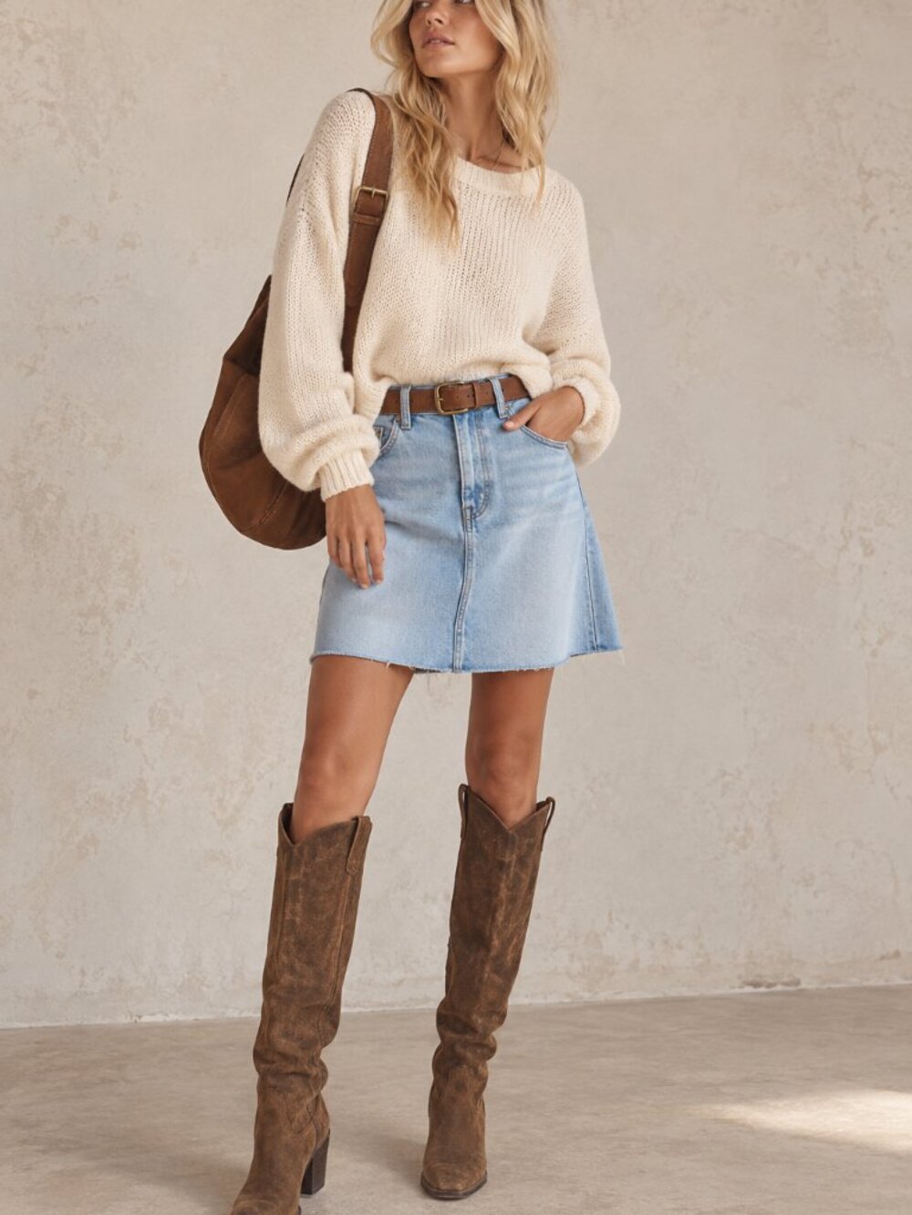 Free People We The Free Suzy Denim Midi Skirt NWT Size 27 Light Wash